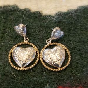 Vogt Elkcreek Sterling Silver Heart  Earrings
